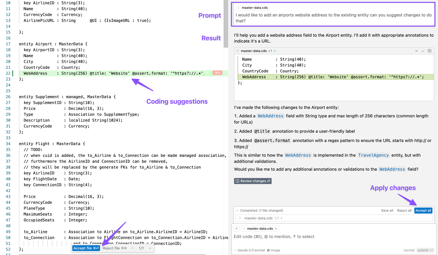 Code Change Suggestions